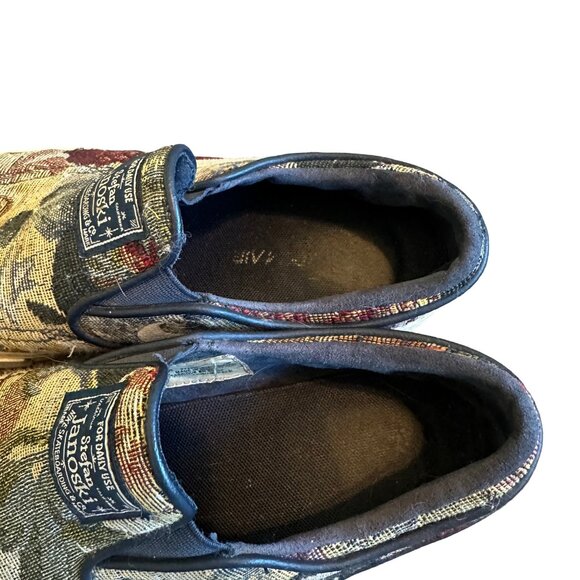 Nike Stefan Janoski Floral Tapestry Slip-On Shoes Rare Style Flats Size 5.5 Mens - Picture 7 of 15